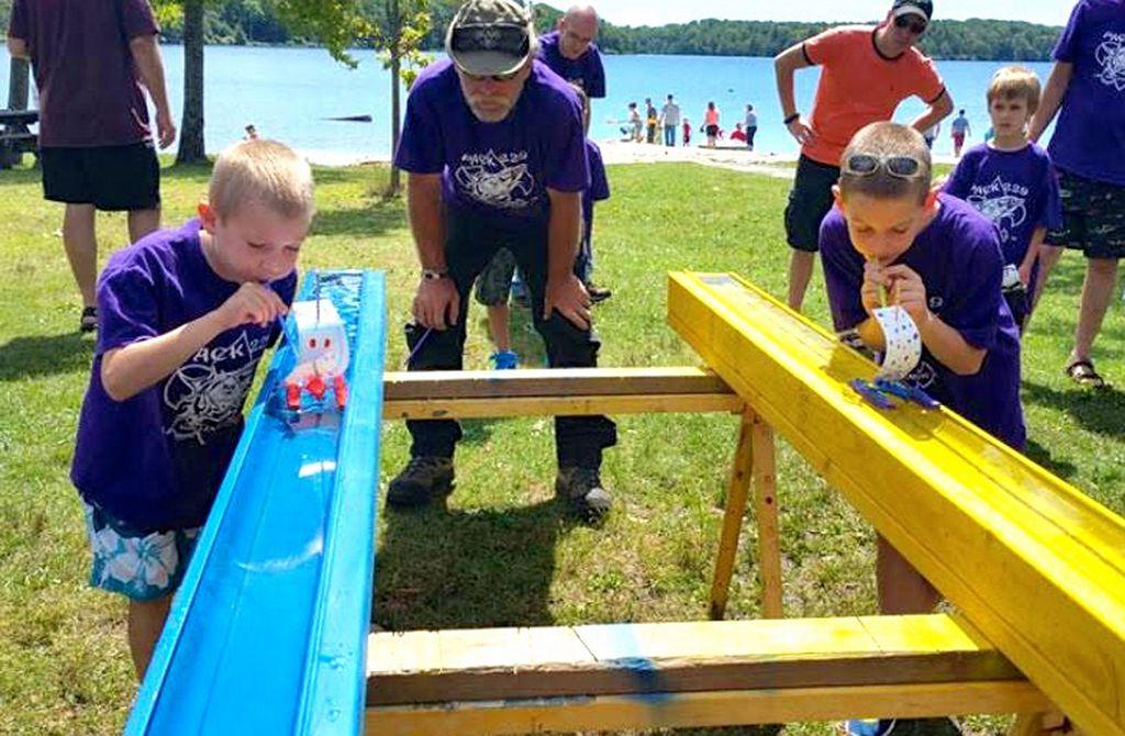 Scouts Hold Raingutter Regatta Cub Scout Pack 229